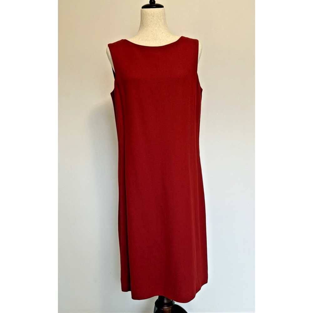 Oscar By Oscar De La Renta Wool Shift Dress Sz 2 - Small - Designer - Festive